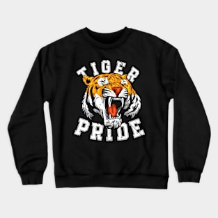 Jungle King: Majestic Tiger PRIDE Wild on Striking Graphic Tee Crewneck Sweatshirt